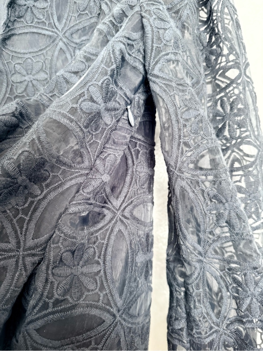 Tuckernuck Navy Lace Long-Sleeve Mini Dress - Picture 12 of 14